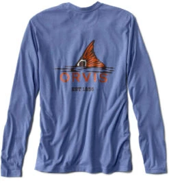 Orvis Dri-Release Long Sleeve Logo Shirt - Bright Cobalt - X-Large