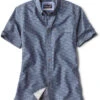 Orvis Printed Tech Chambray Short Sleeve Shirt - Blue Chambray 1 Orvis Printed Tech Chambray Short Sleeve Shirt - Blue Chambray -Orvis orvis printed tech chambray short sleeve shirt blue chambray 23516.1656654271.386.513